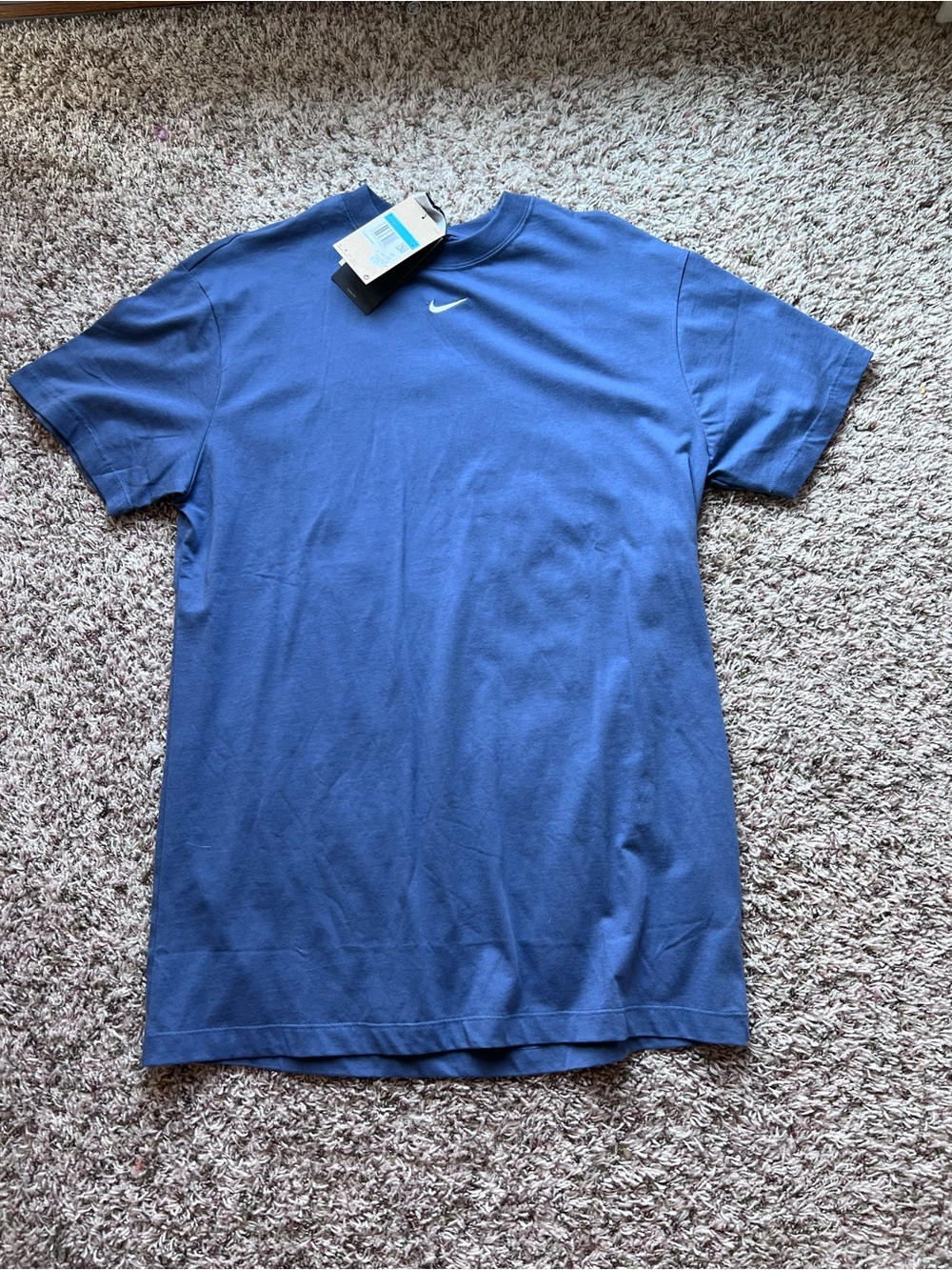 Nike Women’s Blue Short-Sleeve Logo Tunic T-Shirt
